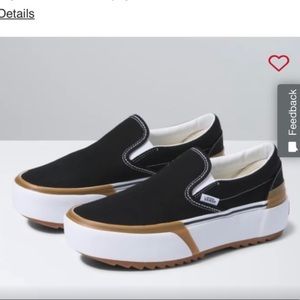 Vans Womens size 6 platform stacked style